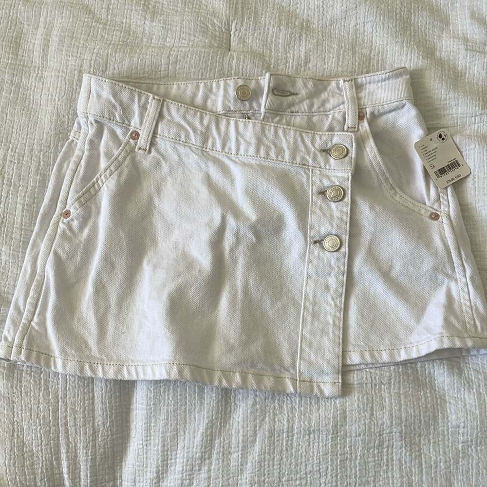 We the Free White Mini Skirt